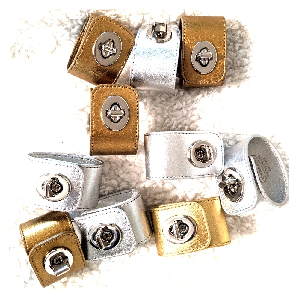 Coach Leather Napkin Rings or Bracelets